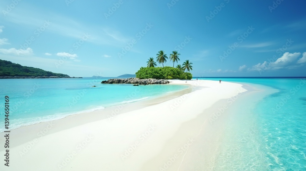 Fototapeta premium Tropical Beach Scene.