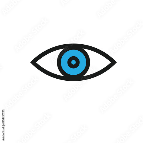 Eye icon in various styles for vision and visibility.