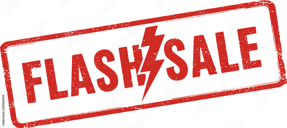 flash sale square grunge stamp
