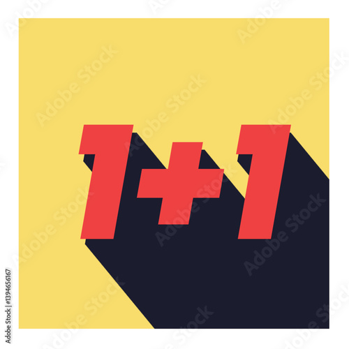 Modern sale banner with bold numbers and shadow effect.