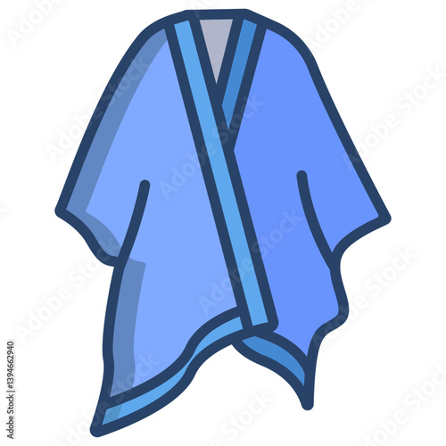 Linear color Ruana icon