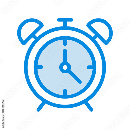 Alarm Clock Icon Design for Coloring Pages