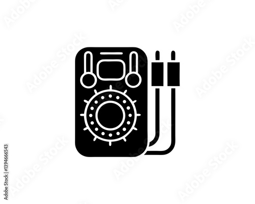 creative details multimeter icon vector illustration