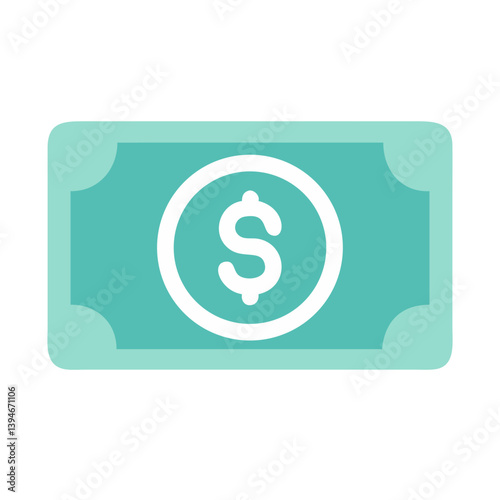 Money Dollar Icon Outline Coloring Book Page Line Art Drawing Set White Background

