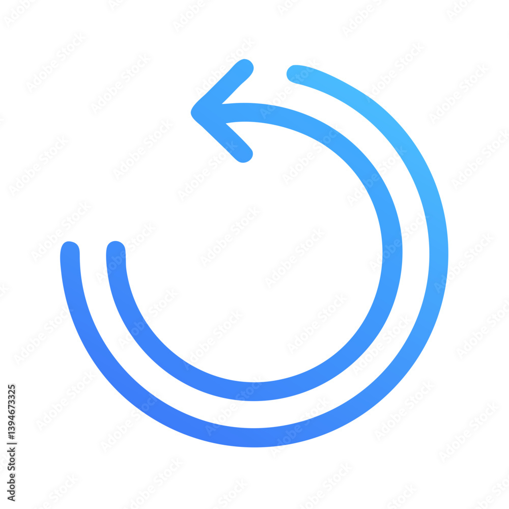 Reload Icon Outline Coloring Book Page Line Art Drawing Set White Background Reload Icon Outline Coloring Book Page Line Art Drawing Set White Background