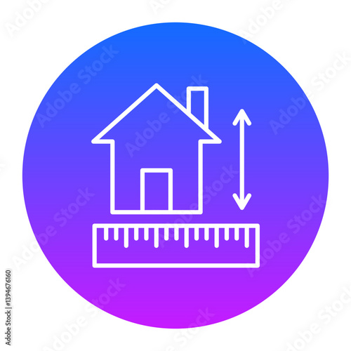 House Measurement Icon