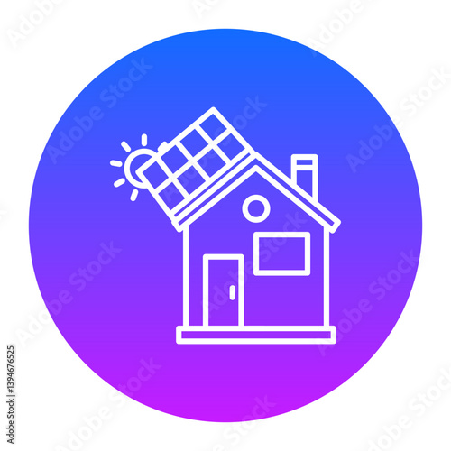 Solar House Icon