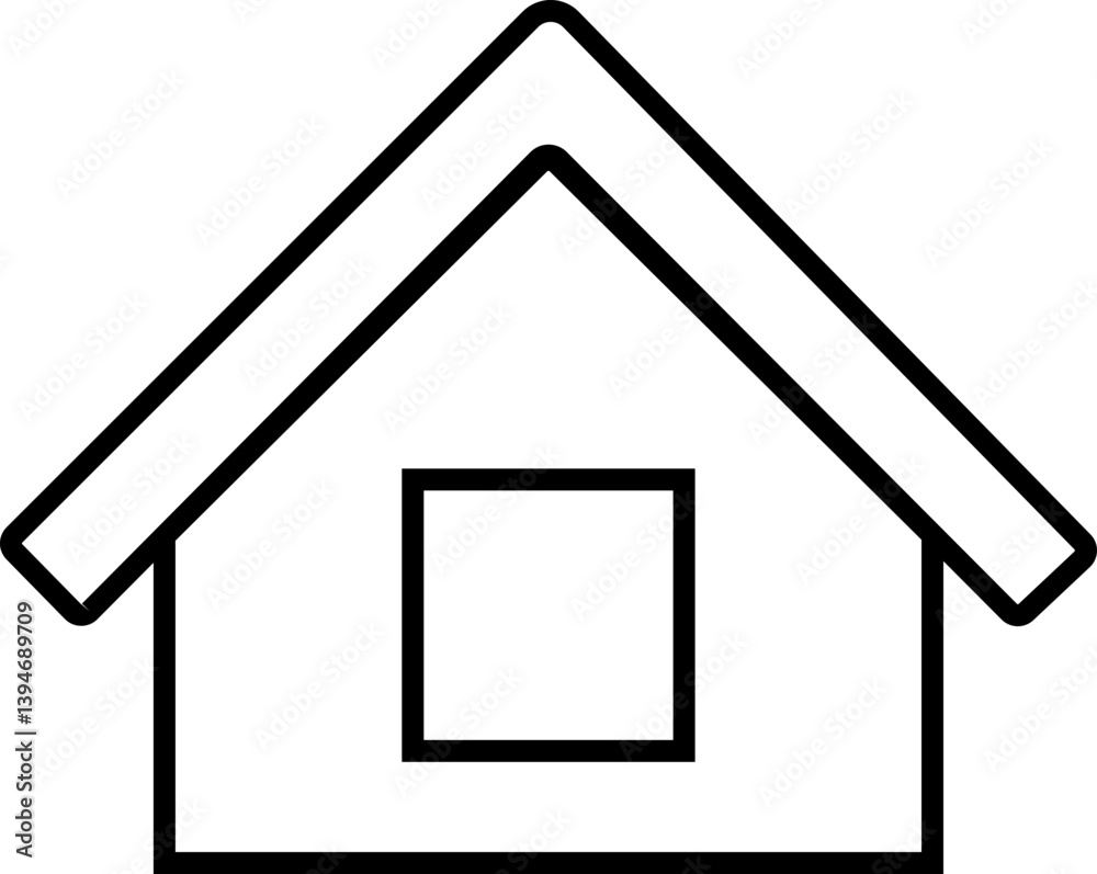 House building icons in line. isolated on transparent background. House building icons in line. isolated on transparent background.