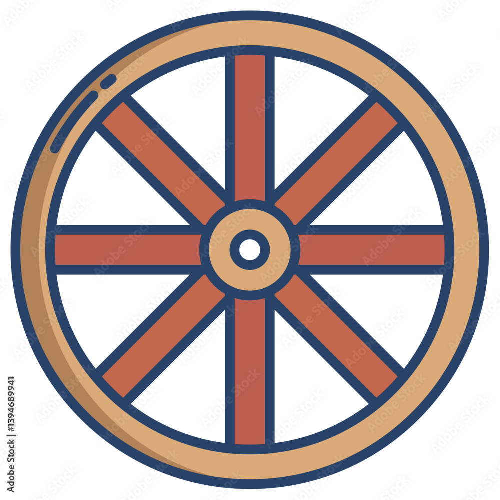 Linear color Wheel icon Linear color Wheel icon
