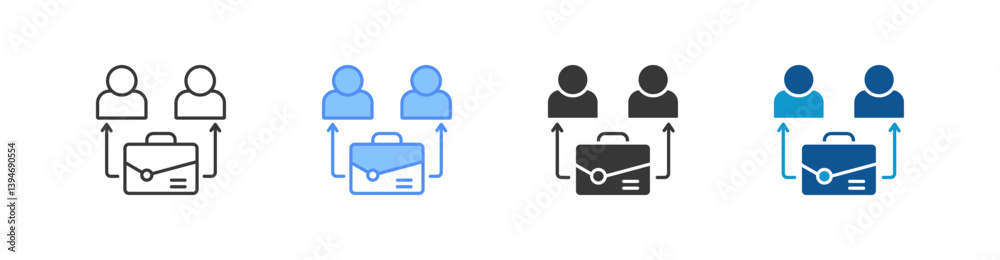 Fototapeta premium Screening Multistyle Icon Sheet