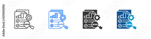 Evaluation Multistyle Icon Sheet