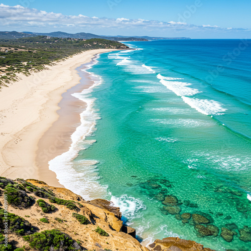 Aerial View of a Pristine B...