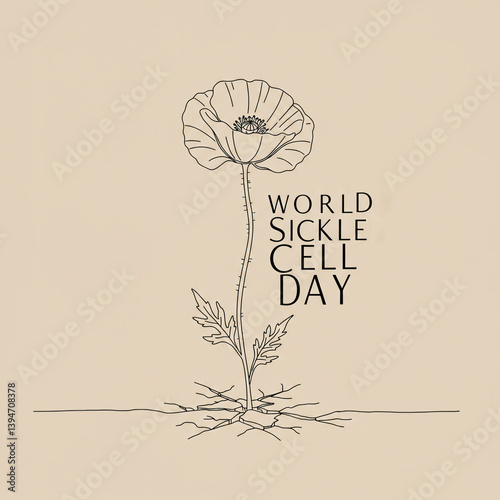 Delicate Poppy Illustration...