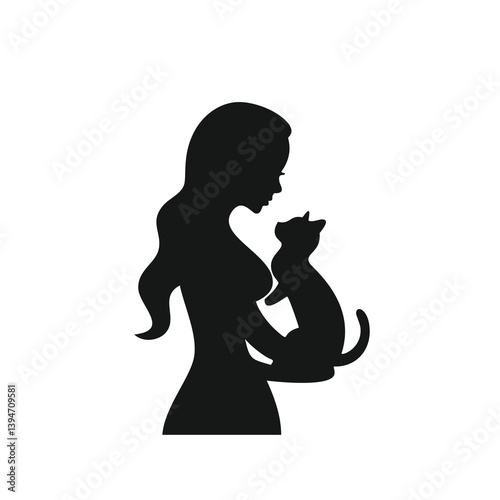 Photography animal silhouette, bird silhouette, farm animal, pet icon, black silhouette, vec