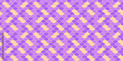 Abstract pastel purple and peach scale pattern.  Perfect for website backgrounds, textile design, or vibrant, whimsical branding.  This seamless design offers a playful, mermaidinspired aesthetic.
