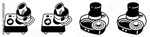 food processor icon, food processor silhouette vector illustration-simple silhouette illustration of food processor, perfect for food processor logos and icons