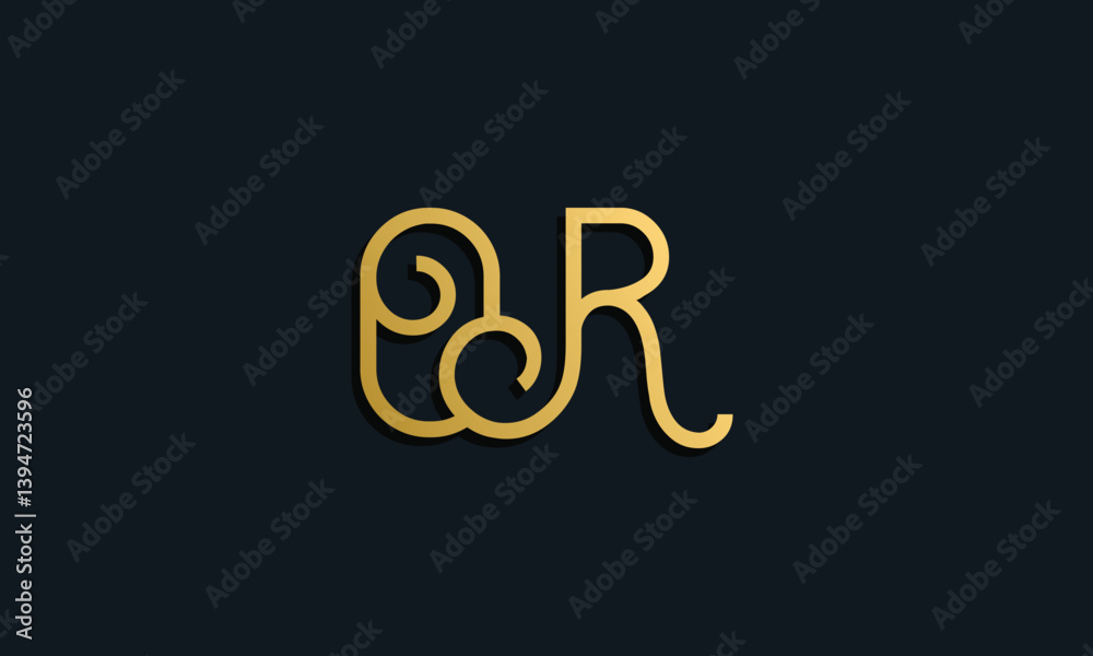 Luxury fashion initial letter OR logo. Luxury fashion initial letter OR logo.