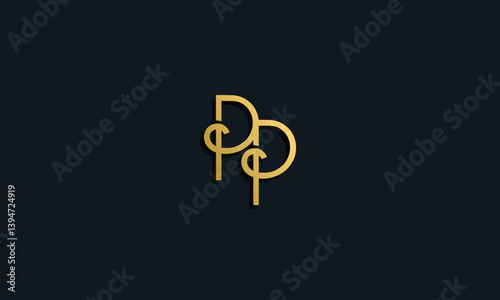 Luxury fashion initial letter PP logo.