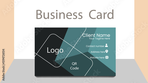 Wallpaper Mural Creative new business card. Elegant design. Geometric visiting card Torontodigital.ca