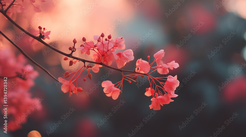 Obraz premium Beautiful pink flowers blossom branch nature photography floral spring bloom blossom tree aesthetic wallpaper