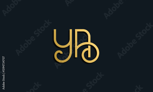 Luxury fashion initial letter YA logo.