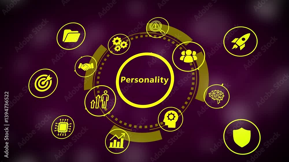 Personality. Business, Technology concept.