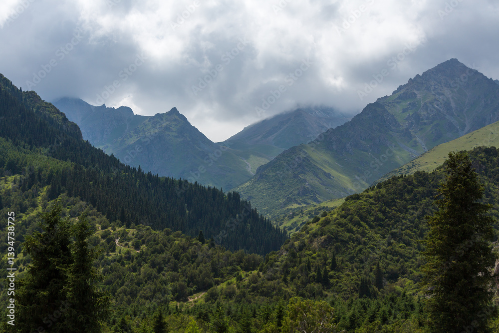 Obraz premium The Ala-Archa Nature Park in Kyrgyzstan