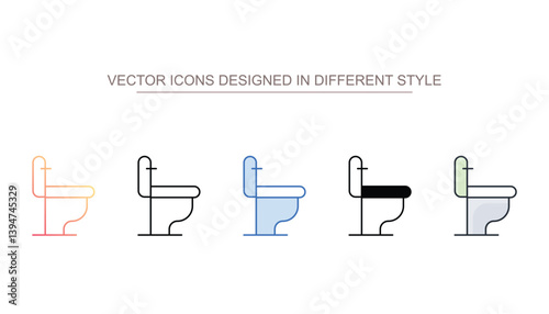 Restroom icon design with white background stock illustration