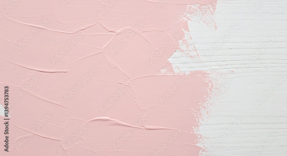 Fototapeta premium Pink and White Abstract Paint Texture Background