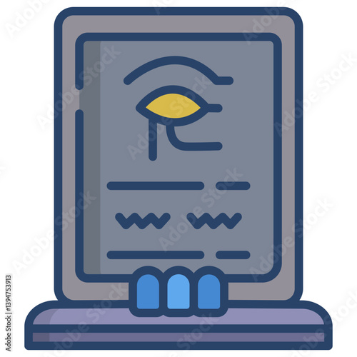 Linear color Cartouche icon