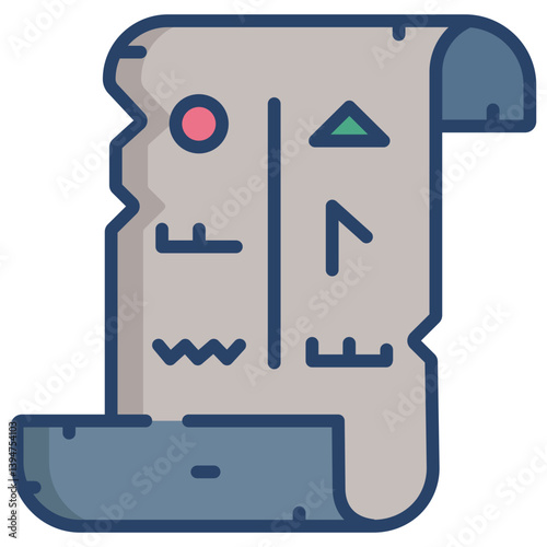 Linear color Hieroglyph icon