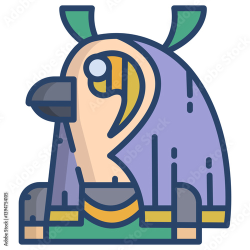 Linear color Horus icon
