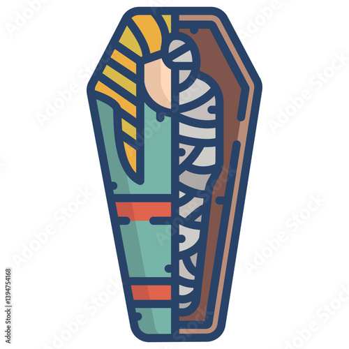 Linear color Mummy icon