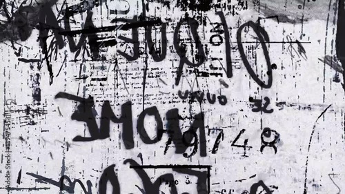 Grunge texture fast motion background with black and white colors