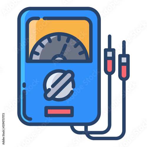Linear color Ammeter icon