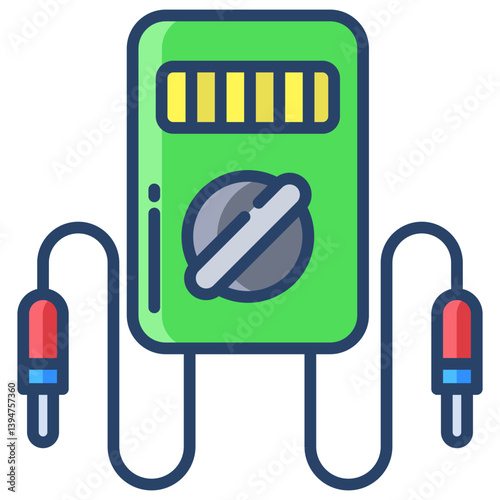 Linear color Voltmeter icon