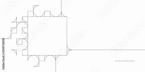 Abstract geometric technological background. Vector creative design.