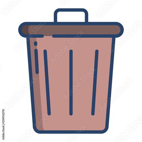 Linear color Trash icon