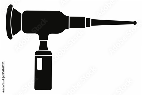 otoscope  silhouette vector 