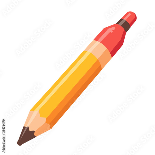 Colorful pencil design in vibrant hues  