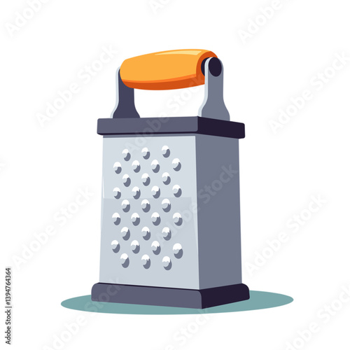Grater kitchen tool in a modern flat design  