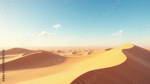 Wallpaper Mural Desert Landscape With Dunes Under Blue Sky Torontodigital.ca