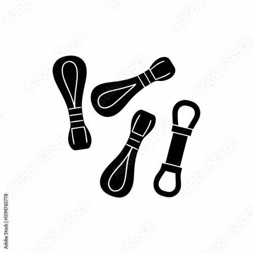creative details resistance bands icon vector Illustration	