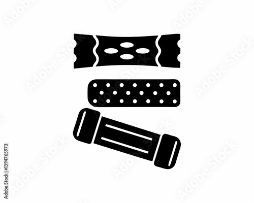 creative details resistance bands icon vector Illustration	