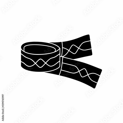 creative details resistance bands icon vector Illustration	