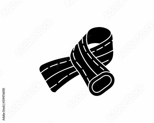 creative details resistance bands icon vector Illustration	