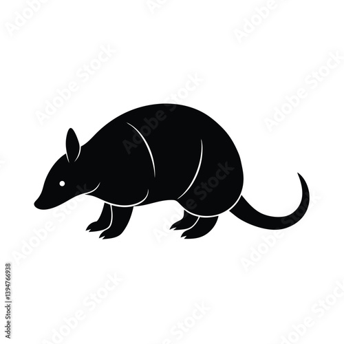 Armadillo Silhouette Rolling Silhouette