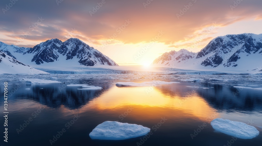 custom made wallpaper toronto digitalMajestic glaciers meeting the serene ocean under a dramatic icy landscape