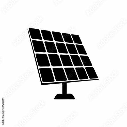 creative details solar panel icon vector illustration	