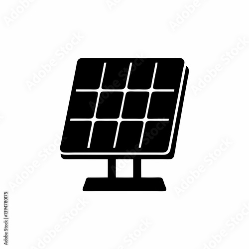 creative details solar panel icon vector illustration	